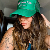 โVintage Cursive Green Hatโ
