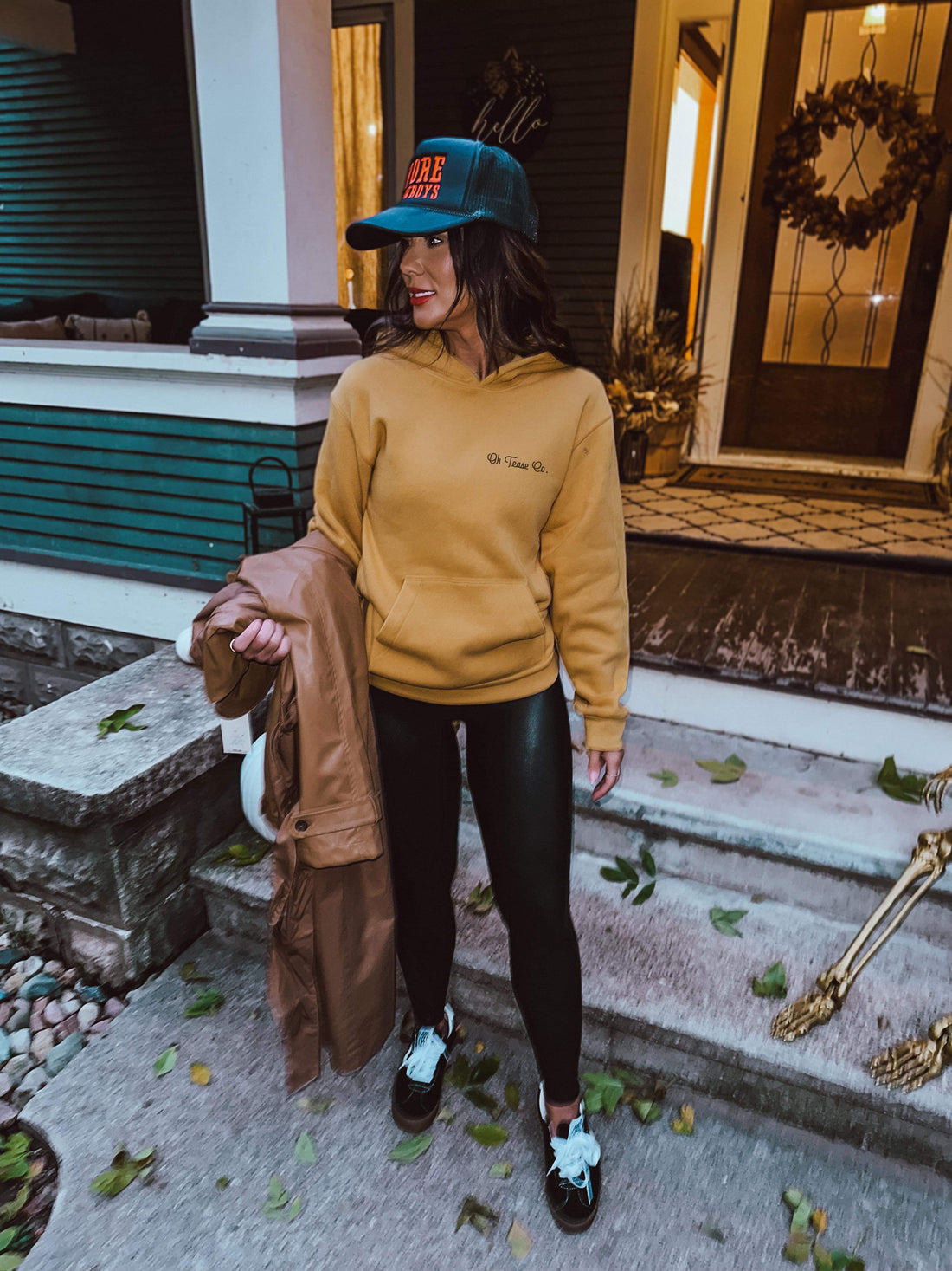 New OK Tease Co Cursive Hoodie