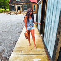 NEW Thunderbolt Tank, White on Grey