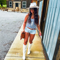 NEW Thunderbolt Tank, White on Grey