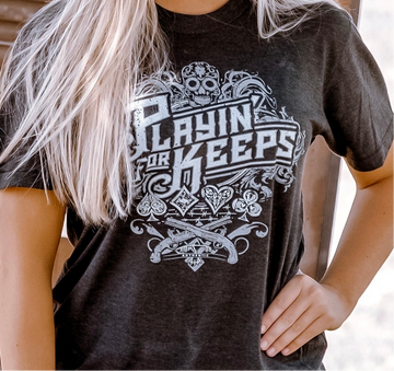 NEW Playin' For Keeps Tee