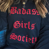 New Arrival Badass Girls Society Long Sleeve Tee